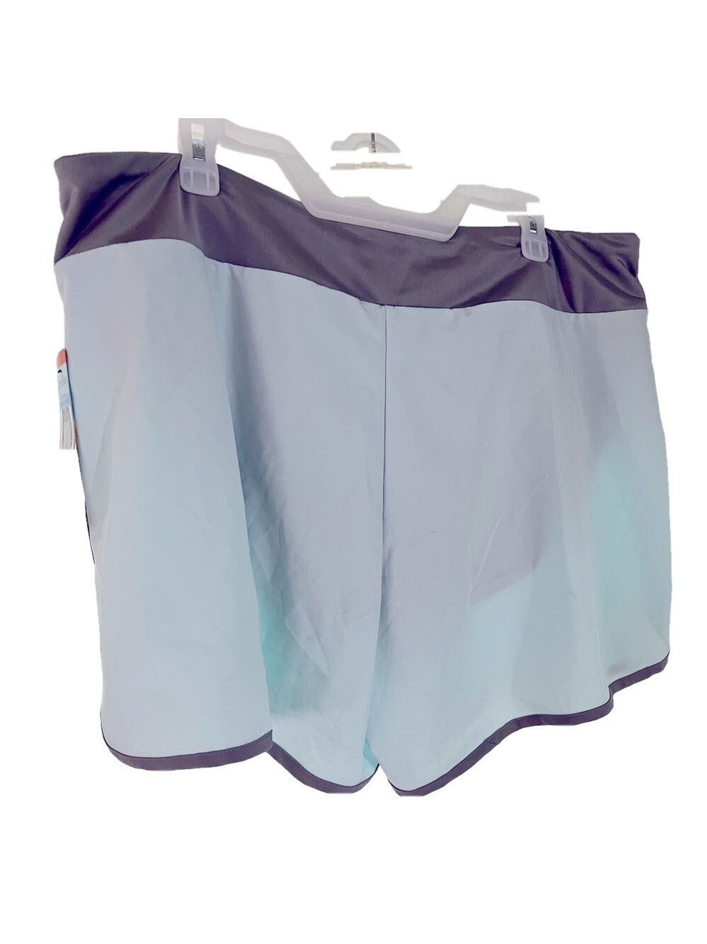 Hang Ten tennis shorts, with liner, Mint green w/gray, Zip pocket, SZ XXL, NWT - Picture 2 of 7
